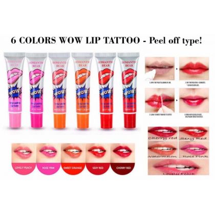 Pack of 6 Wow Lips Tatto